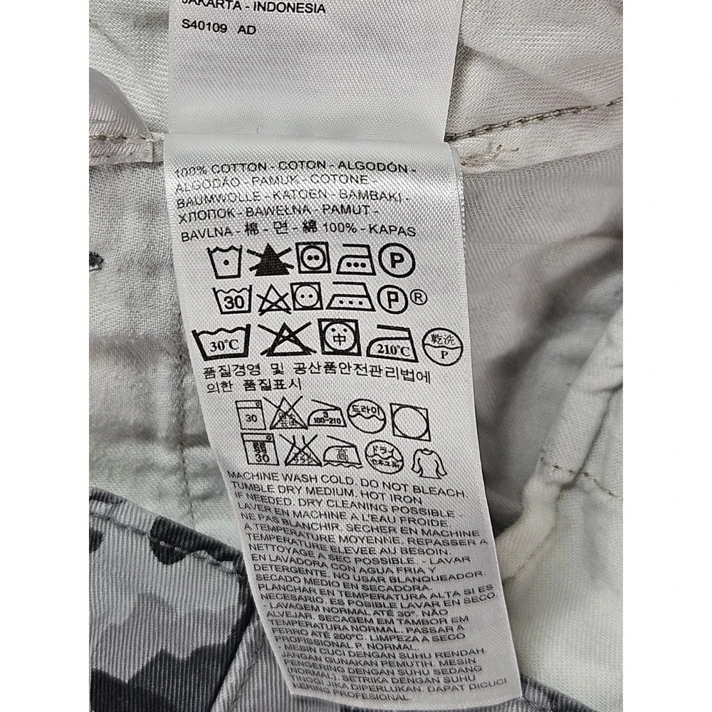 Levi's Ace Cargo Pants Men's Fits 32x29 Tag 32x32 Gray Camo White Tab Utility
